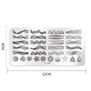 12*6cm Nail Art Templates Stamping Plate Design Flower Anima