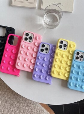 Suction Cup Soft Silicone Phone Case For iPhone 13 16 Pro Ma