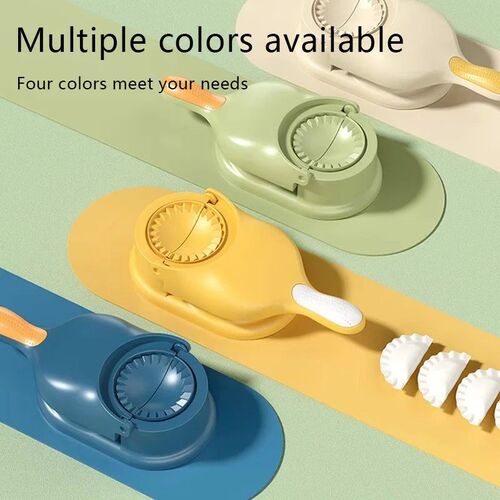 New 2 In1 Dumpling Maker DlY Kit Wrapper Presser Manual Labo