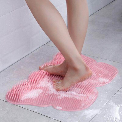 1Pc Foot Washing Brush Silicone Massage Brush Bath Foot Pad