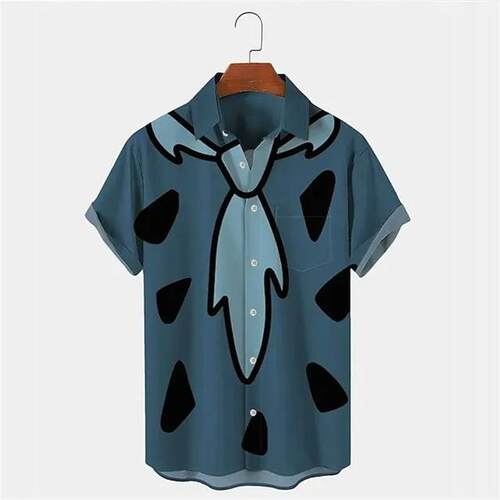 Mens Hawaiian Shirts For Men Short Sleeve 3D Printed Shirt