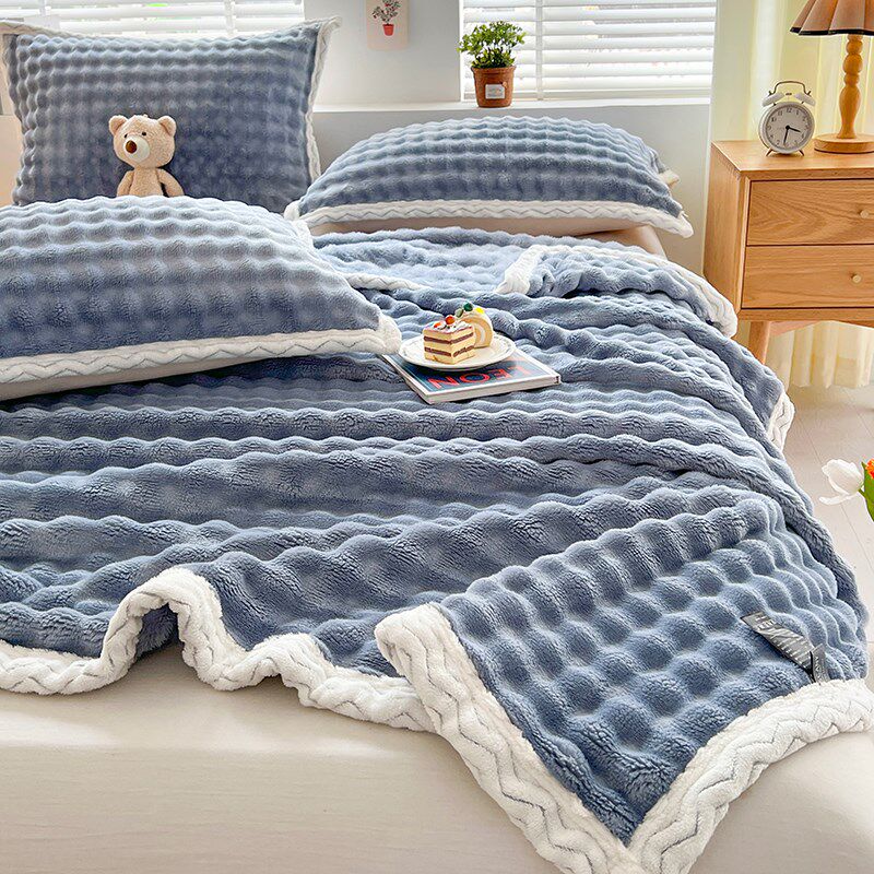 仿兔绒毛毯珊瑚绒办公室盖毯午睡四季沙发空调绒毯子,床上用品,床笠,淘宝优惠券,粉丝福利购,淘宝优惠卷