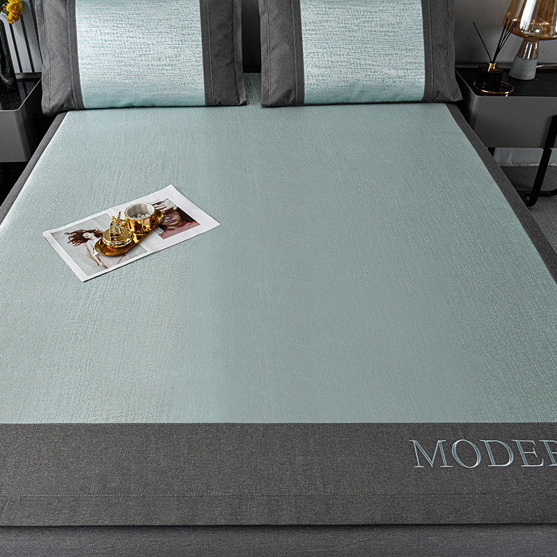 夏季冰丝凉席三件1.5m可水洗机洗折叠裸睡家用1.8米夏天软席子,床上用品,冰丝席,淘宝优惠券,粉丝福利购,淘宝优惠卷