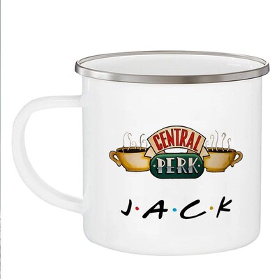 Customized Friends Name Enamel Mug friend Birthday Gift coff