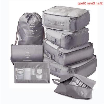 8pcs Set Travel Organizer Storage Bags Suitcase Packing Set
