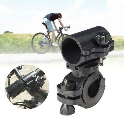2Pcs Cycling Flashlight Front Lamp Mount Holder Torches