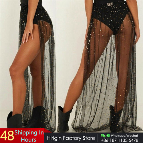 Women Sexy shiny sequins Bikini Cover up Swimsuit Summer 201