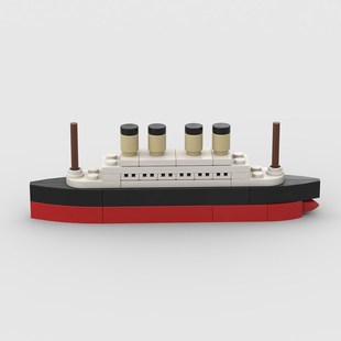 Titanic Cruise Ship Model Building MOC Blocks Bricks Boat Ki