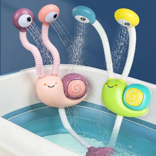 Bath Toys Water Game Snail Spraying Faucet Shower Electric W