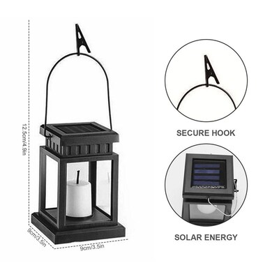 Solar Palace Lantern Garden Lamp Solar LED Candle Light Floo
