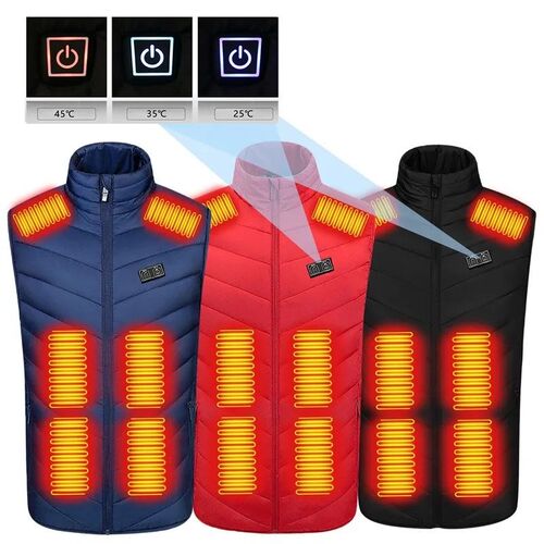 15/9 Areas Heated Vest Men Women Heated Jacket Winter Usb He