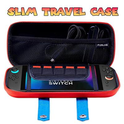 Slim Travel Case for 2025 Switch 2 Accessories, Waterproof E