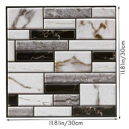 10 Pcs Wall Tile Sticker Home Bathroom Kitchen Brick 3D