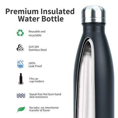 500ml Stainless Steel Water Bottle Insulated Vacuum Flask Do