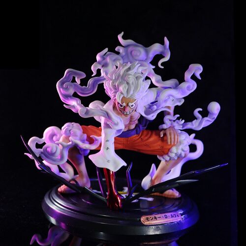 New One Piece Luffy Gear 5 Anime Figure Sun God Nikka PVC Ac