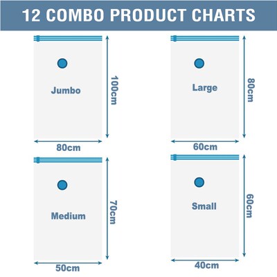 Vacuum Storage Bags Space Saver Bags Compression Hand Pump