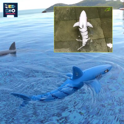 UKBOO Funny RC Shark Toy Remote Control Animals Robots Swimm