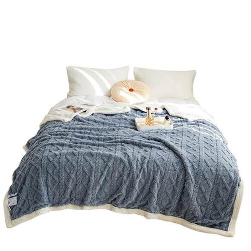 被子毛毯 velvet thick warm winter quilt duvet 2sides blanket