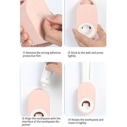 Automatic Toothpaste Squeezer Set Home Wall Bracket Toothbru