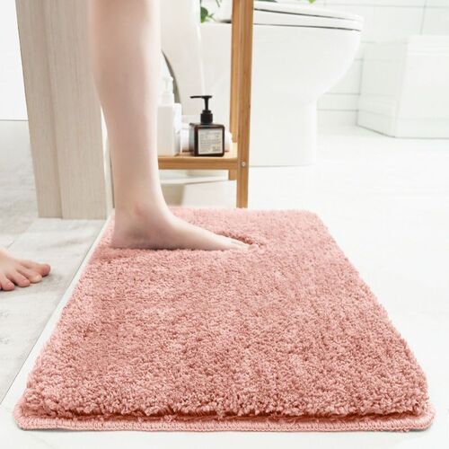 Bathroom Super Thick Fluff Fiber Bath Mat Shower Room Rugs