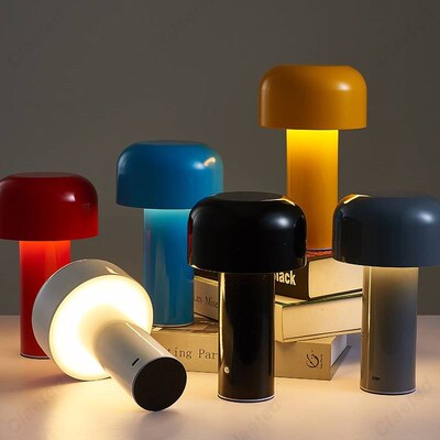 Designer Mushroom Table Lamp Night Light Portable Cordless T