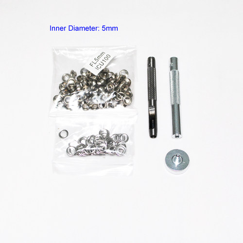 100sets Silver metal eyelets 4mm 5mm 6mm 8mm 10mm 12mm 14mm