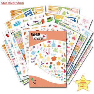 Seasonal Scrapbooking Planner DIY Handbook Stickers 660pcs
