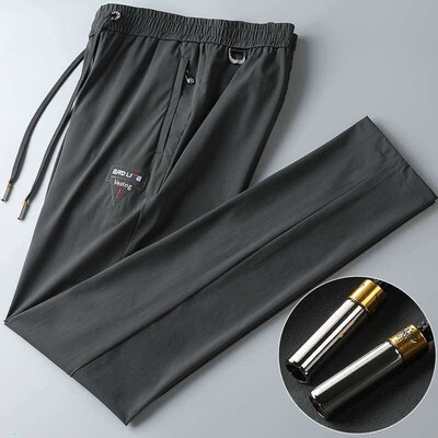 New Mens Casual Pants High-en Light Luxury Mens Pants Summ