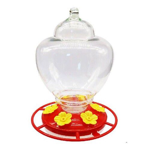 Bird Water Feeder Hanging Outside Resistant Garden Art