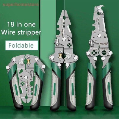 Electrician Wire Crimper Peeler Pliers Cables Stripping