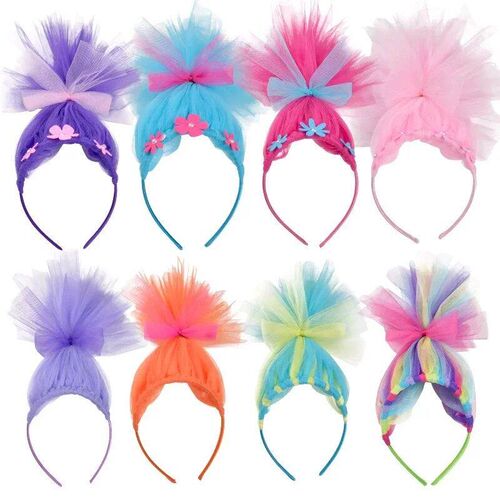 Halloween Magic Elf Cosplay Headband Princess Poppy Trolls h
