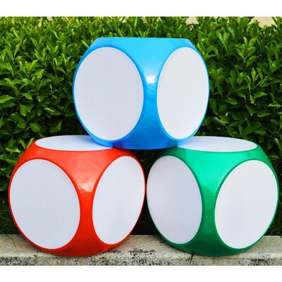 Erasable White Board Foam Dice Cube Dry Erase Blocks Game