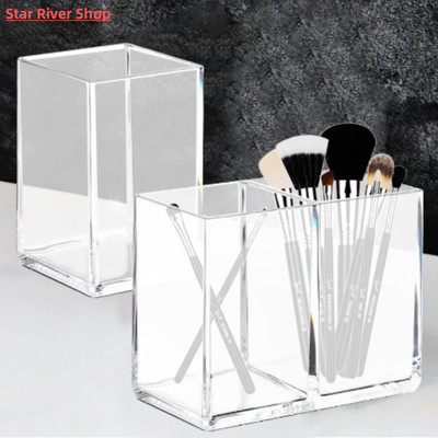 Acrylic Cosmetic Brush Storage Tube Transparent Eyebrow Penc