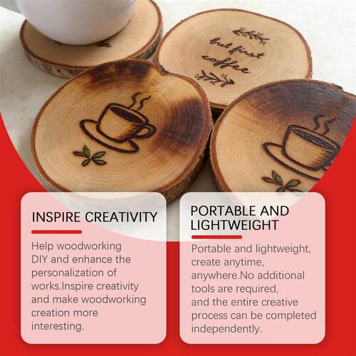 JUE FISH Wood Burning Paste DIY Pyrography Handmade Wood Bur