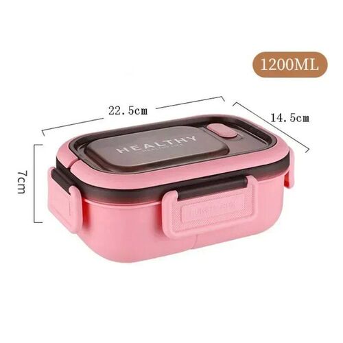 Lunch Box with Tableware for Office Workers Square Divided M