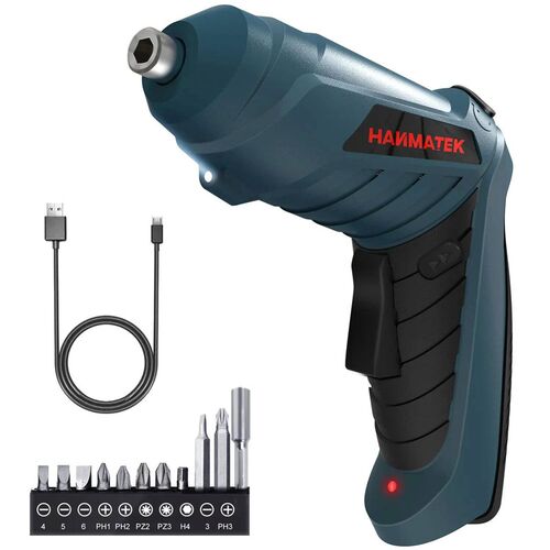 Hanmatek Electric Screwdriver Rechargeable Set LED Lighting
