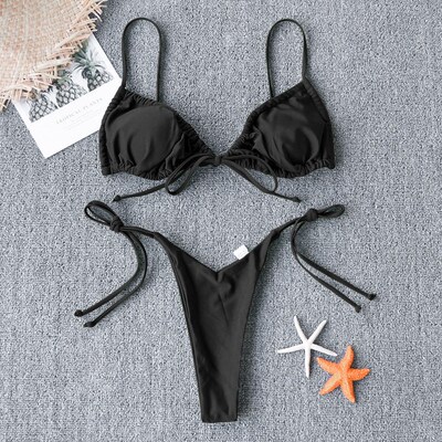 Sexy Micro Bikini 2021 Women Swimsuit Bandage Bikini Set Swi
