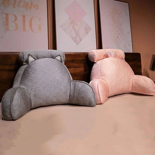 Monochrome Printing Ice Silk Backrest Bedroom Headboard Prot