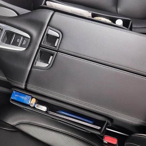Leather Car Seat Gap Filler Organizer and Storages Automotiv