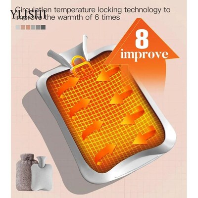 Hot Water Bag with Cover 2L Hot Water Bottle for Bed Warm Wa