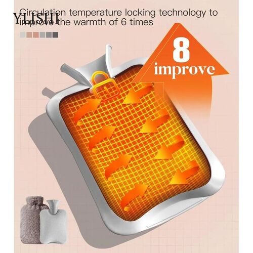 Hot Water Bag with Cover 2L Hot Water Bottle for Bed Warm Wa