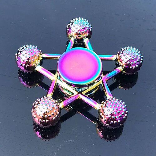 Rainbow Fidget Metal Spinner Colorful Finger Spinners High S