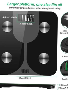 body fat weight weighing scale体脂称浴室英文lbs人体重秤磅BMI
