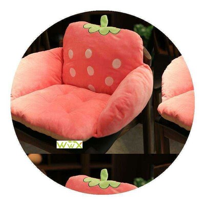 Integrally sedentary office chair cushion cushions the seat