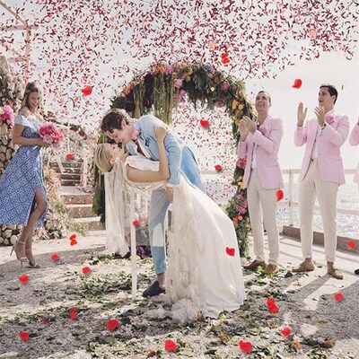 5000pcs Artificial Silk Rose Petals Simulation Weddi