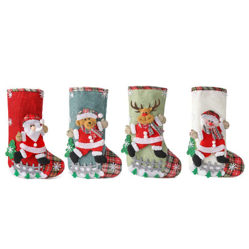Santa stocking presents Goodie bags Christmas decorations