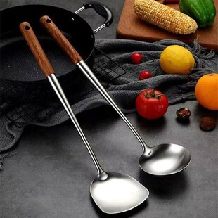 Kitchen Utensils Wok Spatula Iron and Ladle Tool Set Spatula