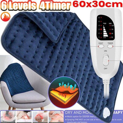 Microplush Electric Blankets Heating Pad Abdomen Waist Back
