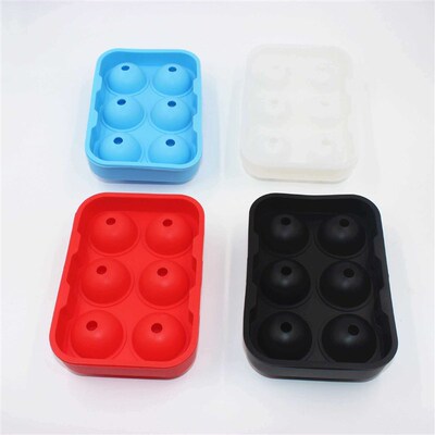 Food grade silica gel ice box 6 hole ice ball mold Silica ge