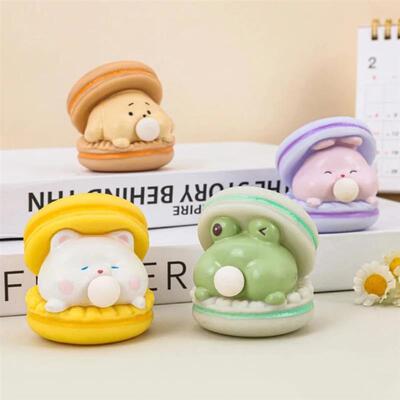 Creative Cute Animal Spit Bubble Burger Stress Relief Pinch